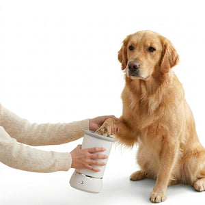 Pet Paw Cleaning Cup - ABS Silicone - Blue / Pink / White - Petvast