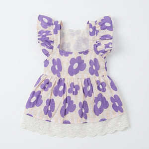 Dog Dress - Floral Mesh - Purple / Red - XS to XL - Petvast