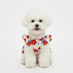 Dog Dress - Floral Mesh - Purple / Red - XS to XL - Petvast