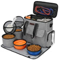 Pet Travel Bag - Oxford 6-Piece Kit with Backpack & Training Bag - Gray - 37x15x34cm