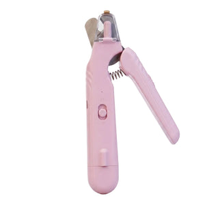 Pet Nail Clipper - 2-in-1 LED Light Grinder - Green / Pink / White - Petvast