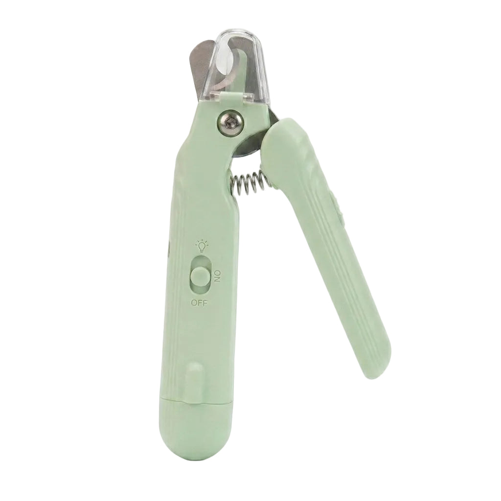 Pet Nail Clipper - 2-in-1 LED Light Grinder - Green / Pink / White - Petvast