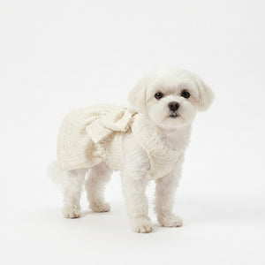 Pet Sling Skirt - Cotton - Black White / White - XS to XL - Petvast