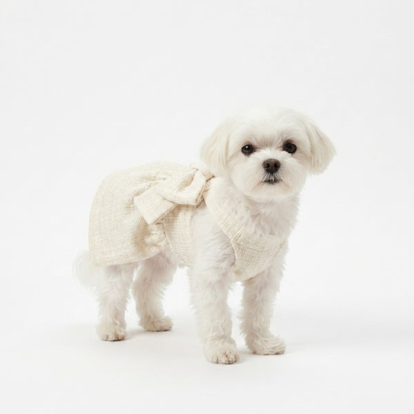 Pet Sling Skirt - Cotton - Black White / White - XS to XL - Petvast
