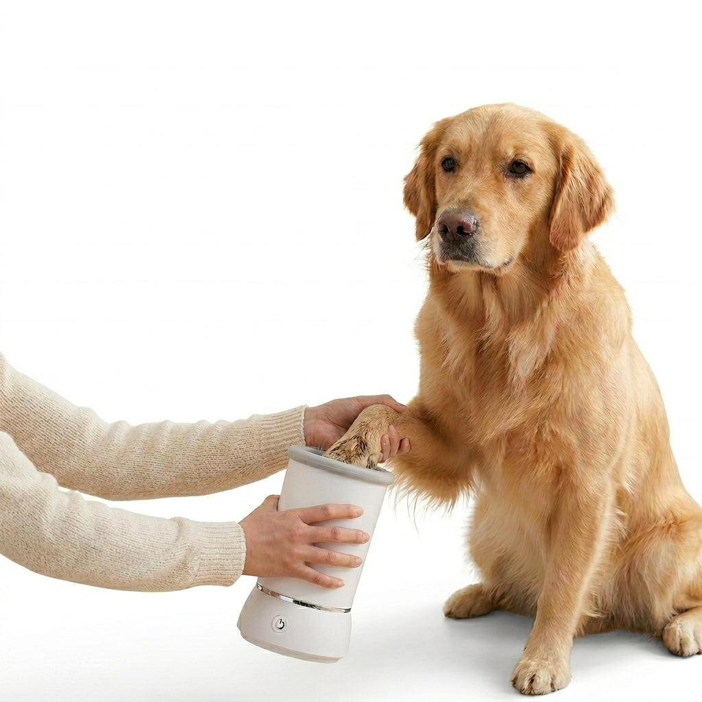 Pet Paw Cleaning Cup - ABS Silicone - Blue / Pink / White - Petvast