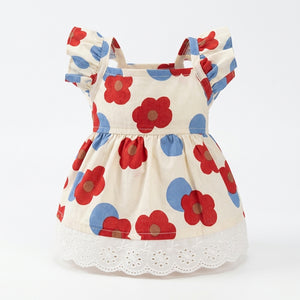 Dog Dress - Floral Mesh - Purple / Red - XS to XL - Petvast